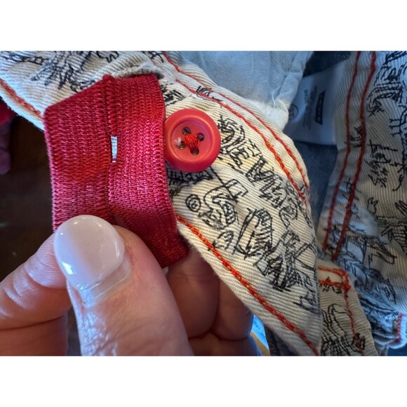 Levi's Shorts Boys 3T Blue Denim Cargo‎ Carpenter Jean Shorts Outdoor Gorpcore - Picture 10 of 12